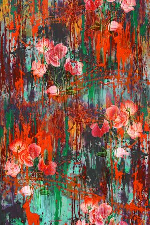 女装定位花印花华亿平台图片