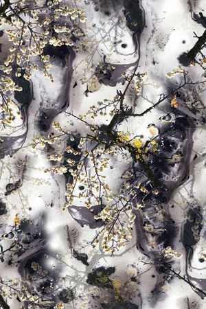 梅花印花华亿平台图片