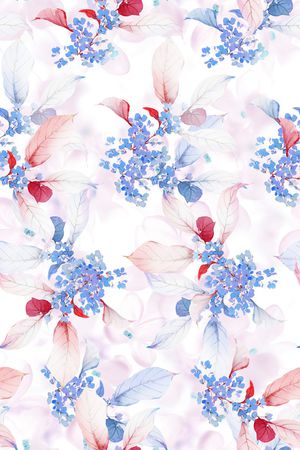 抽象花卉印花华亿平台图片