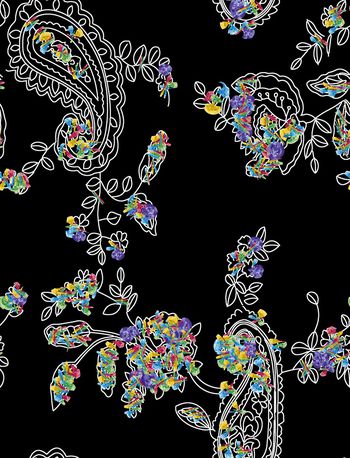 佩斯利印花华亿平台图片