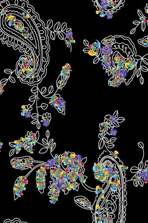 佩斯利印花华亿平台图片