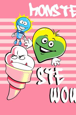 字母条纹组合印花华亿平台图片