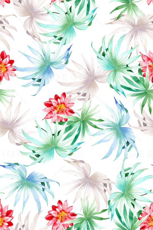 绿植树叶印花华亿平台图片