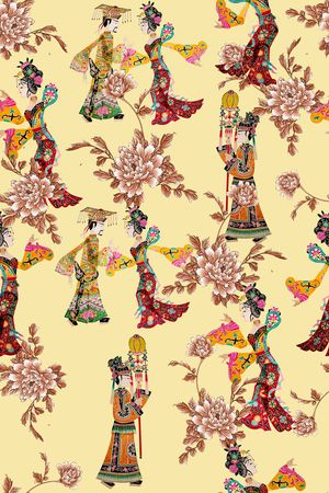 民族风印花华亿平台图片