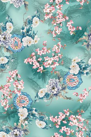 植物印花华亿平台图片