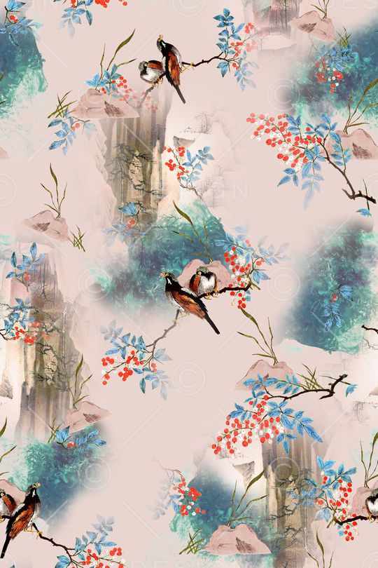 植物印花华亿平台图片