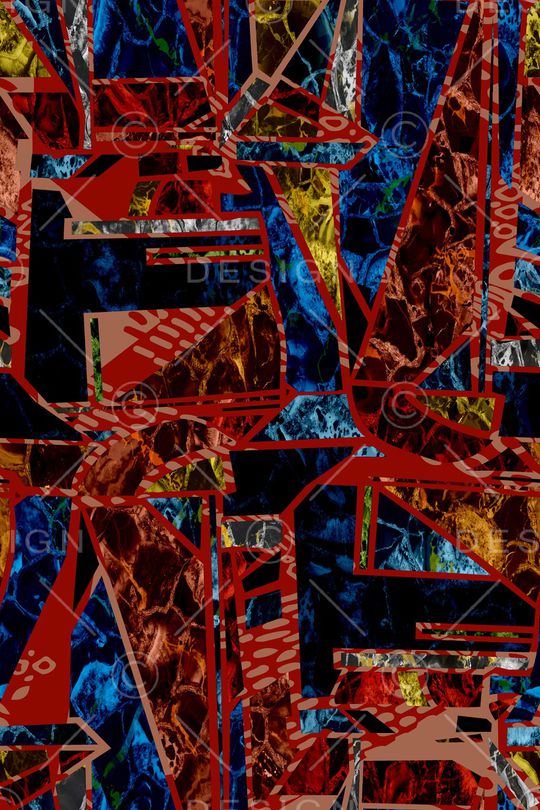 几何印花华亿平台图片