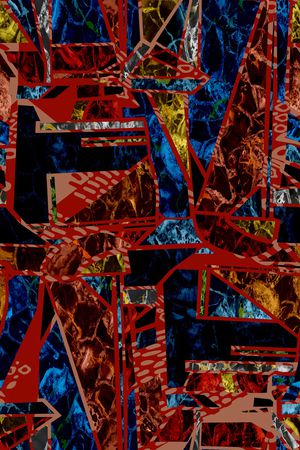 几何印花华亿平台图片