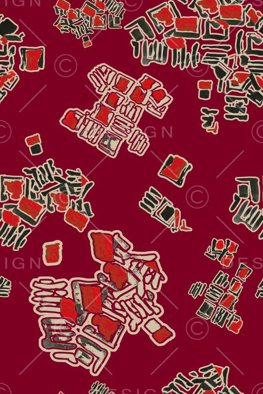 几何印花华亿平台图片