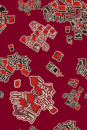 几何印花华亿平台图片