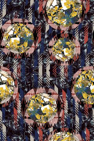 几何印花华亿平台图片