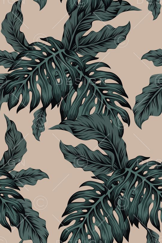 绿植树叶印花华亿平台图片