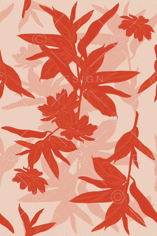 绿植树叶印花华亿平台图片