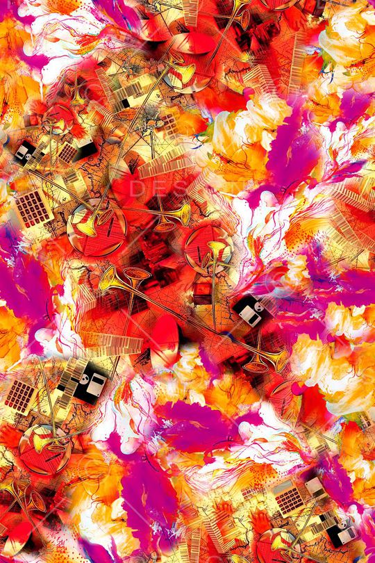 抽象印花华亿平台图片