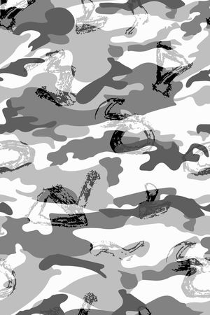 男装黑色系列印花华亿平台图片