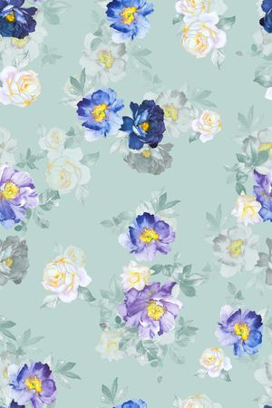 花卉印花华亿平台图片