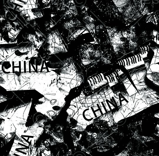 抽象男装印花华亿平台图片