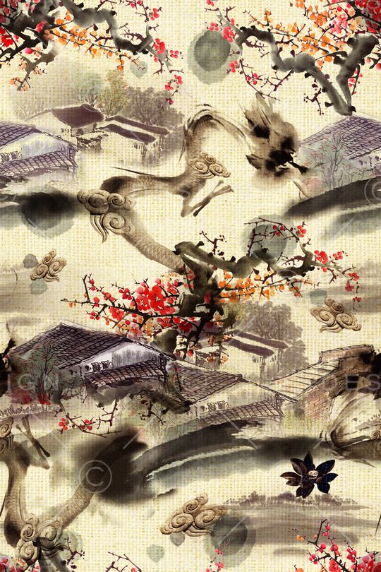 复古印花华亿平台图片