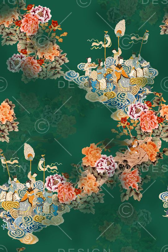 香云纱印花华亿平台图片