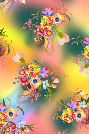 植物印花华亿平台图片