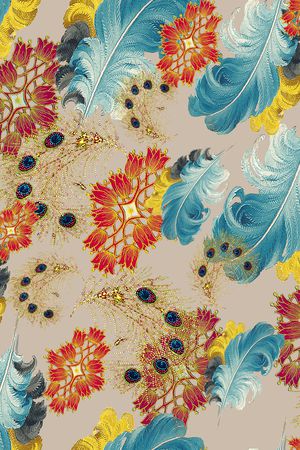 中老年印花华亿平台图片