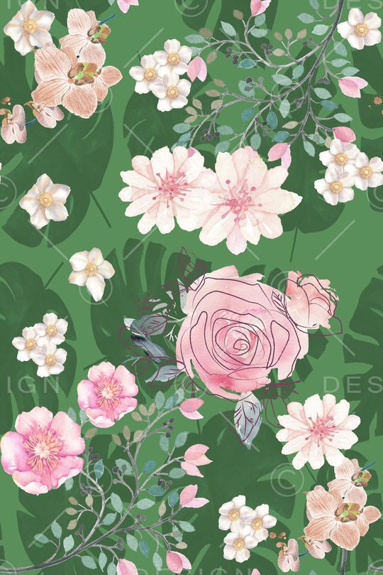 绿植树叶印花华亿平台图片