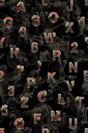 字母印花华亿平台图片