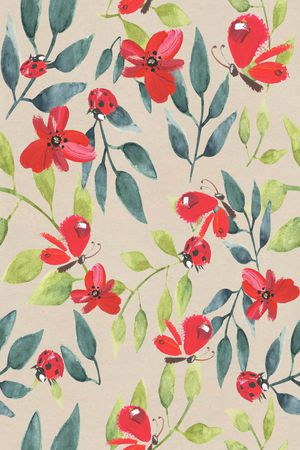 绿植树叶印花华亿平台图片