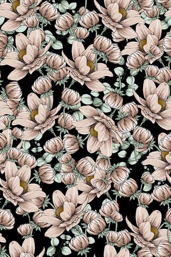 玉兰花印花华亿平台图片