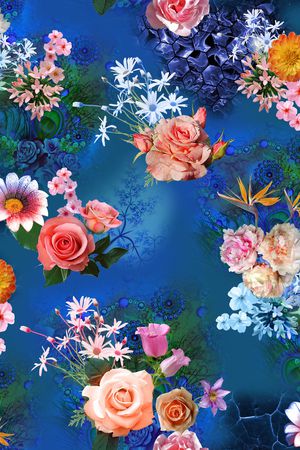 植物印花华亿平台图片