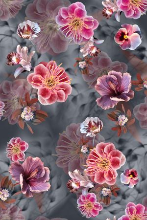 植物印花华亿平台图片