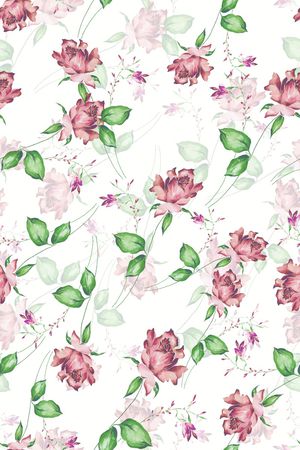 花卉印花华亿平台图片