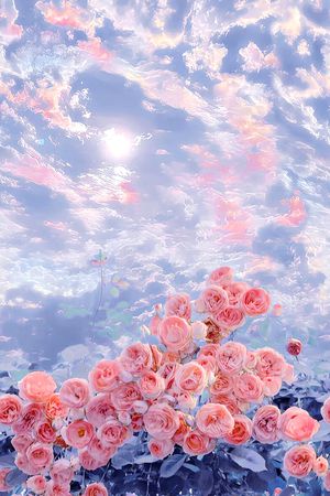 蔷薇花印花华亿平台图片