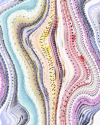 抽象印花华亿平台图片