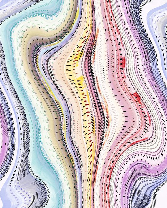 抽象印花华亿平台图片