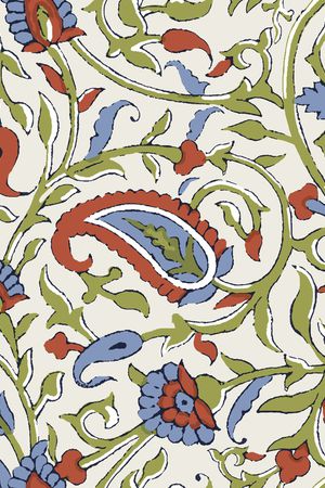 卷草印花华亿平台图片