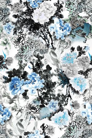 水彩印花华亿平台图片