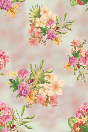 绿植树叶印花华亿平台图片