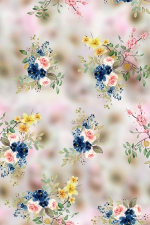 绿植树叶印花华亿平台图片