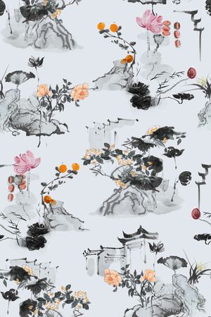 连衣裙印花华亿平台图片