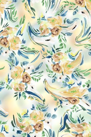 花卉印花华亿平台图片