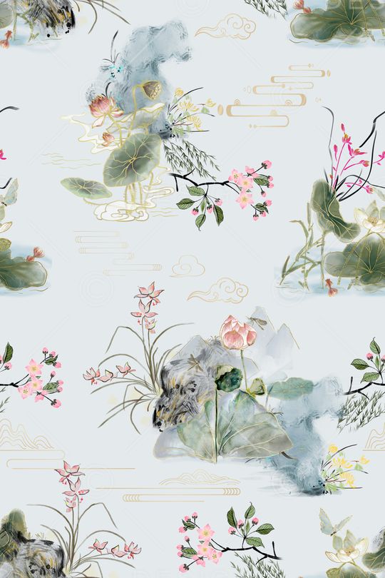 绿植树叶印花华亿平台图片