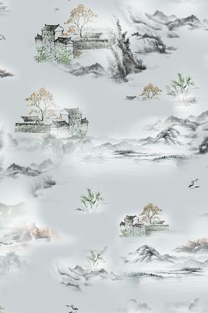 绿植树叶印花华亿平台图片