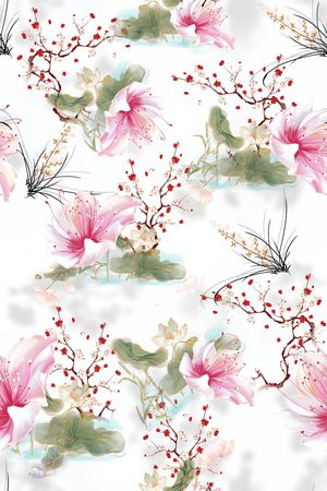 连衣裙印花华亿平台图片