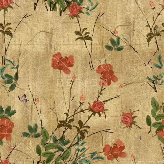 连衣裙印花华亿平台图片