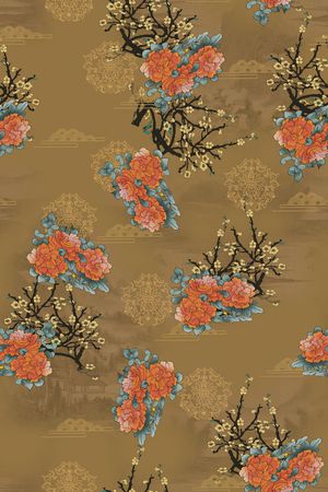 连衣裙印花华亿平台图片