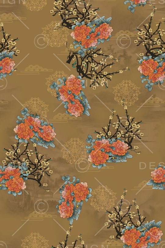 连衣裙印花华亿平台图片