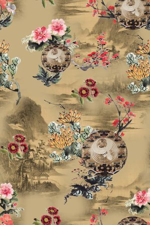 连衣裙印花华亿平台图片