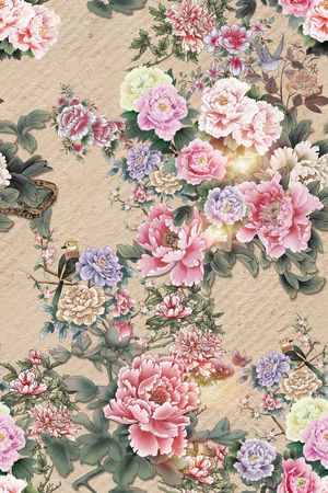 连衣裙印花华亿平台图片