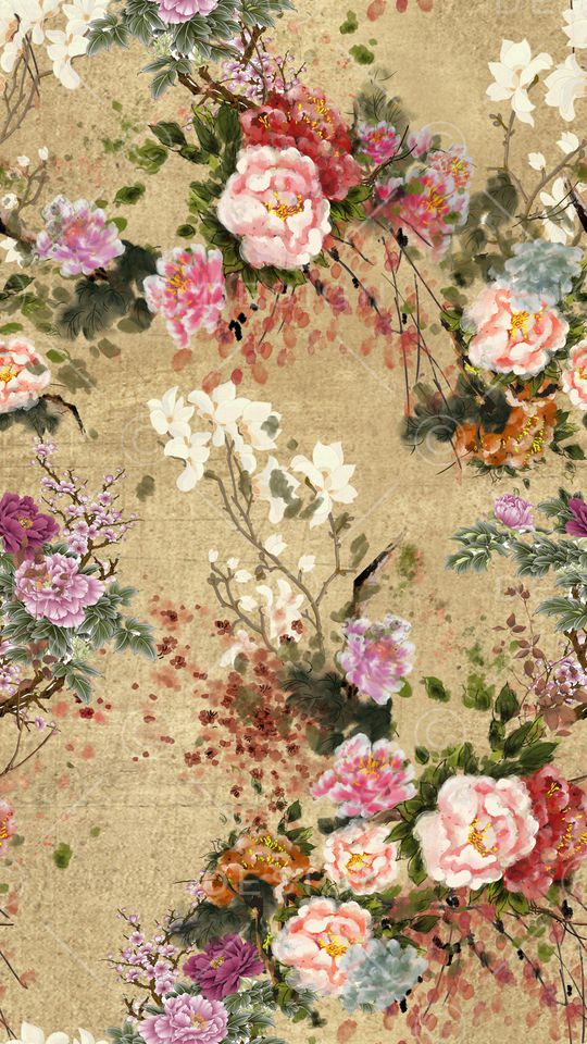 连衣裙印花华亿平台图片